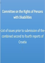 List of issues prior to submission of the combined second to fourth reports of Croatia