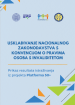 Usklađivanje nacionalnog zakonodavstva s Konvencijom o pravima osoba s invaliditetom - Prikaz rezultata istraživanja iz projekta Platforma 50+