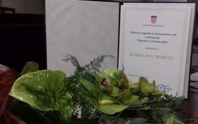 Predsjednik SOIH-a Zorislav Bobuš dobio Nagradu za životno djelo