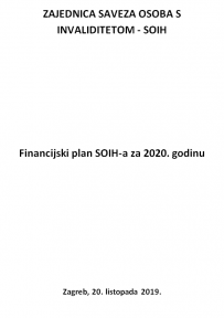 Financijski plan za 2020. godinu