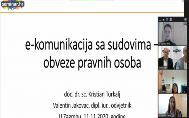 „SEMINAR e – KOMUNIKACIJA SA SUDOVIMA“