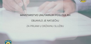 Ministarstvo unutarnjih poslova objavilo natječaj...