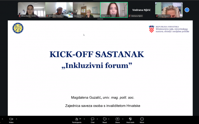 Kick-off sastanak Programa „Inkluzivni forum“