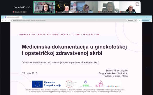 Predstavljanje rezultata istraživanja Udruge Roda