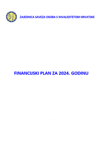 Financijski plan SOIH-a za 2024. godinu