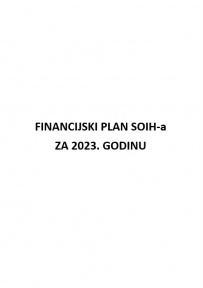 Financijski plan SOIH-a za 2023. godinu